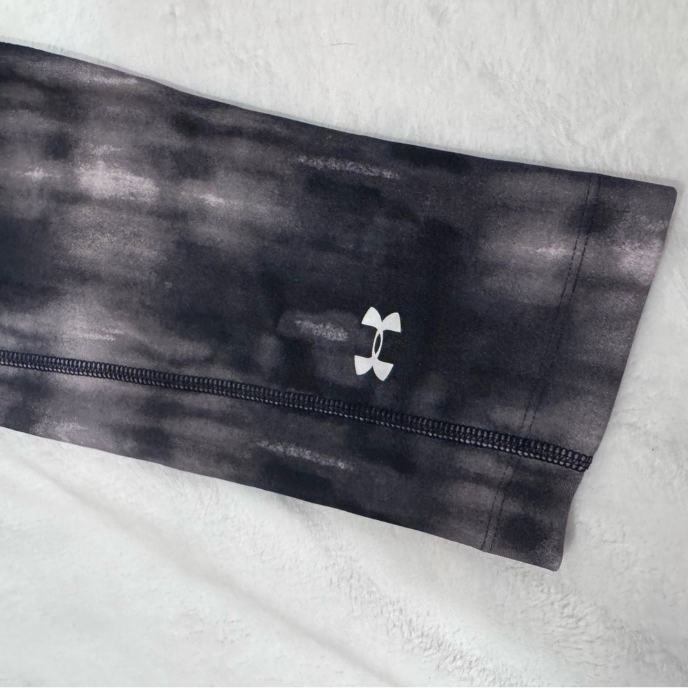 Under Armour Charcoal/Black Patterned Leggings-Med - Picture 4 of 6